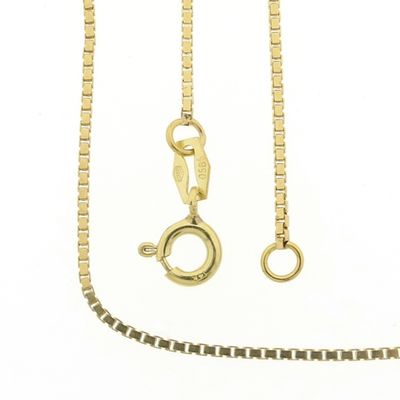 Image 1 of Golden Venetian link chain | 71 cm