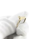 Image 9 of Golden Decorative Ring with Diamond; 0.005 ct.