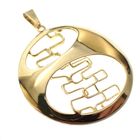 Image 2 of Large gold fantasy pendant