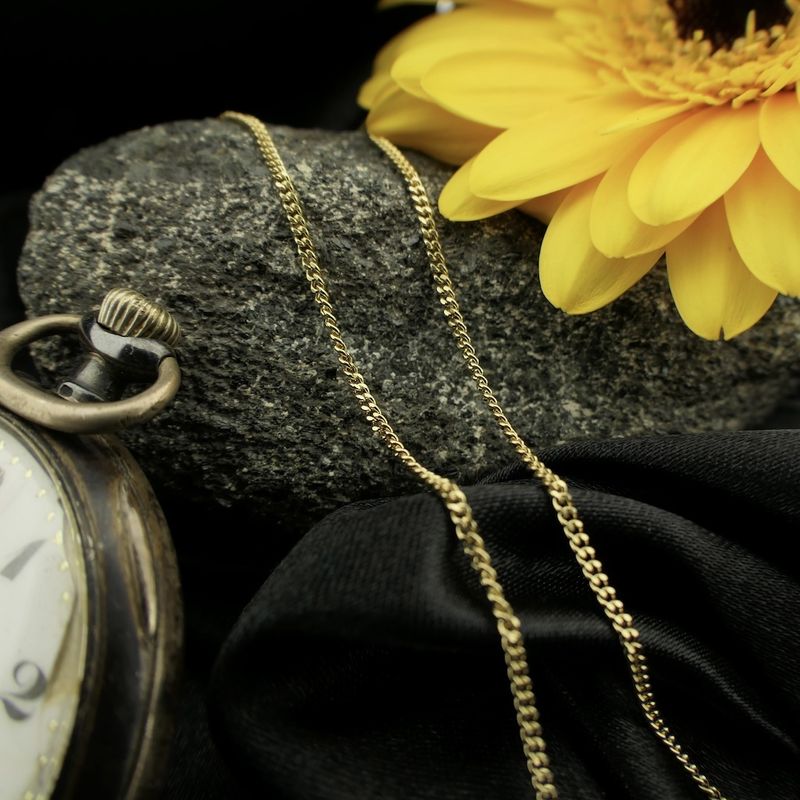 Image 2 of Gold gourmet link chain | 42.5 cm