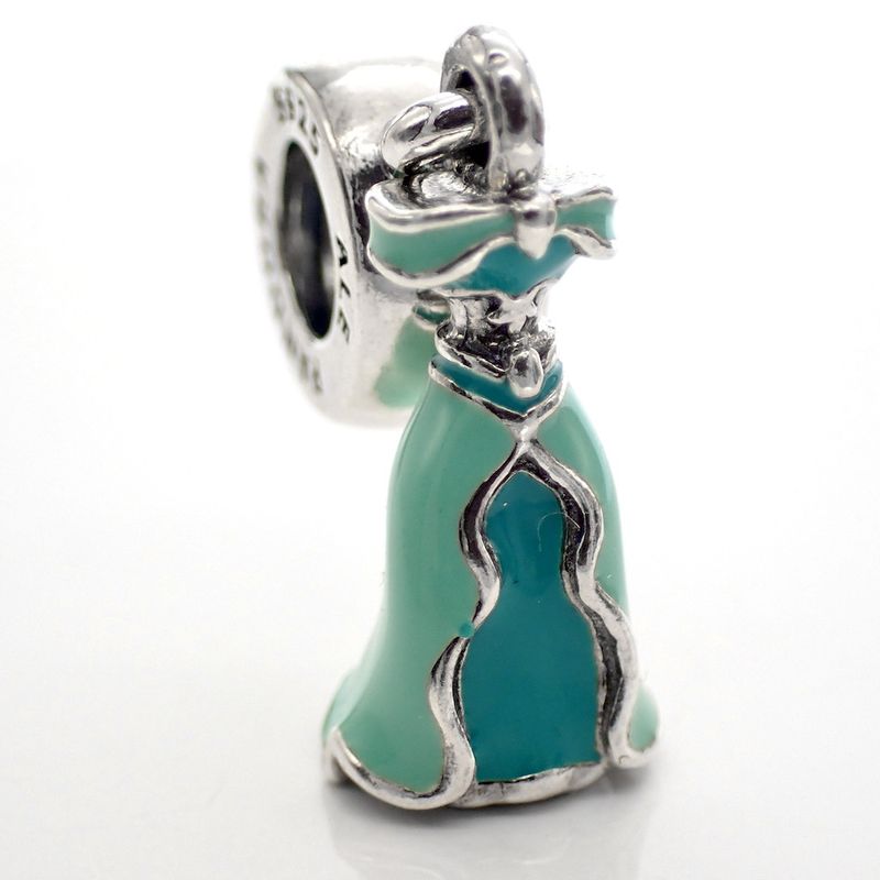 Image 2 of Pandora charm; Silver; Disney, Jasmine's Dress