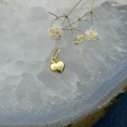 Image 2 of Gold minimalist pendant of a heart
