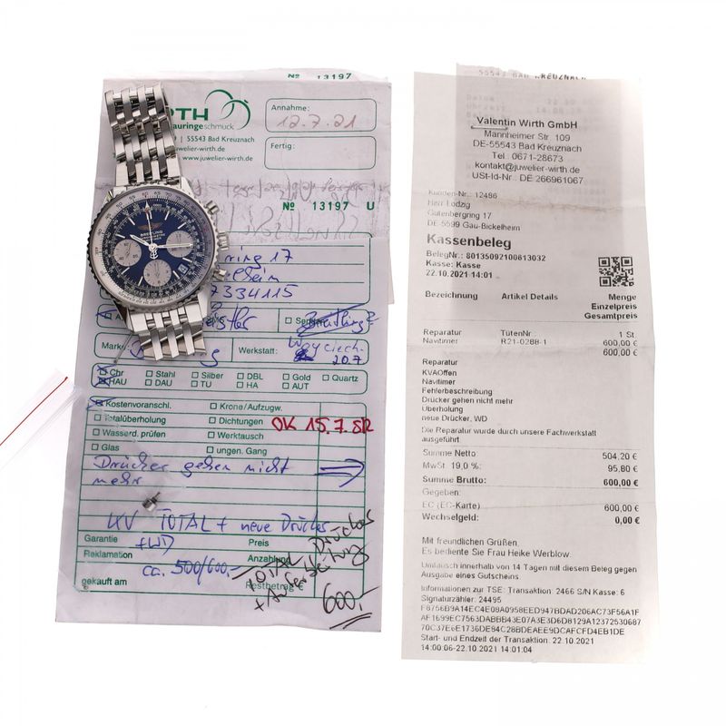 Afbeelding 14 van Breitling Navitimer Chronograph A23322; Automatisch heren horloge