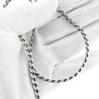 Image 8 of Silver Flat Gourmet Link Necklace