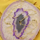 Image 9 of Gold anchor link necklace