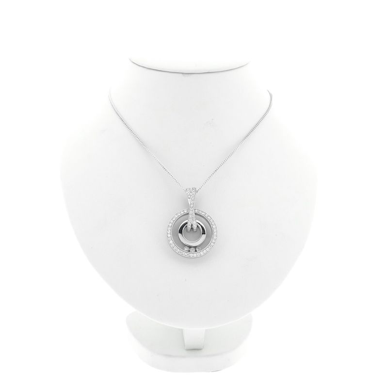 Image 8 of White gold pendant with diamonds