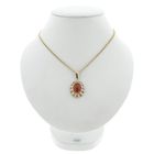 Image 9 of Vintage gold pendant with carnelian