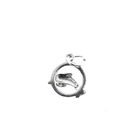 Image 3 of Silver charm; Dolphin with ring