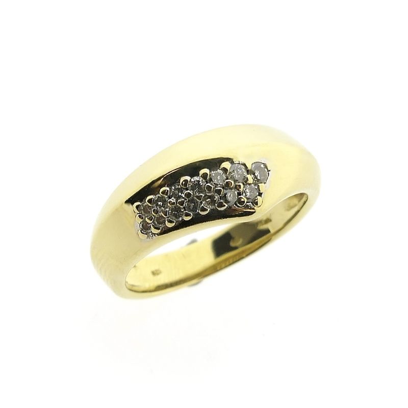 Image 1 of Gold ring with diamond; 0.25 ct.