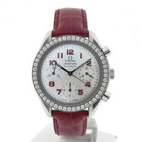 Omega Speedmaster Reduced 'Mother of Pearl' & Diamonds 3815.79.40; Chronograph watch