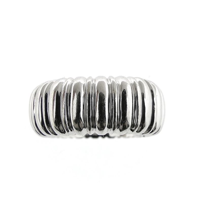 Image 4 of White gold ring with ribs