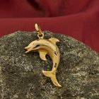 Image 2 of 18 carat gold dolphin pendant
