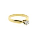 Image 4 of Gold (wedding) ring with diamond; 0.25 ct.
