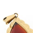 Image 7 of Vintage gold pendant with carnelian