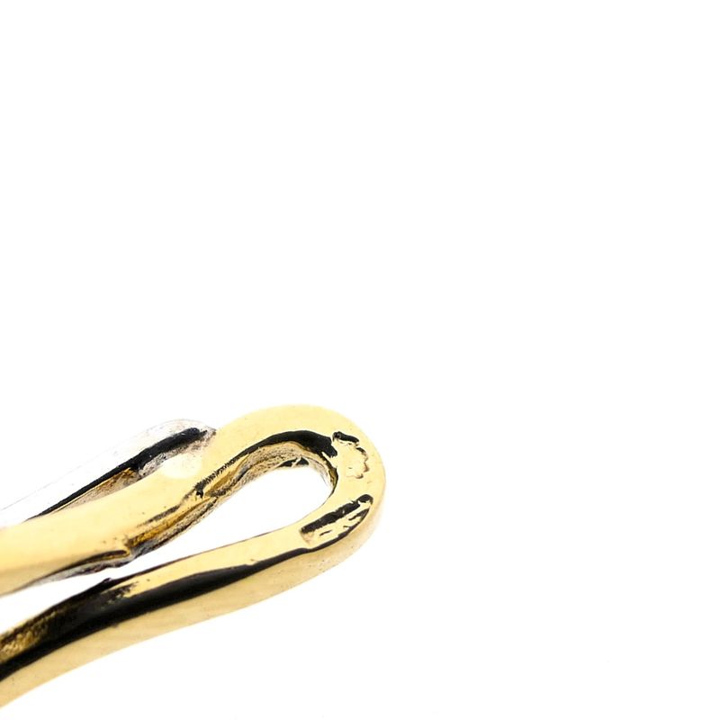 Image 7 of Bicolor gold pendant with zirconia