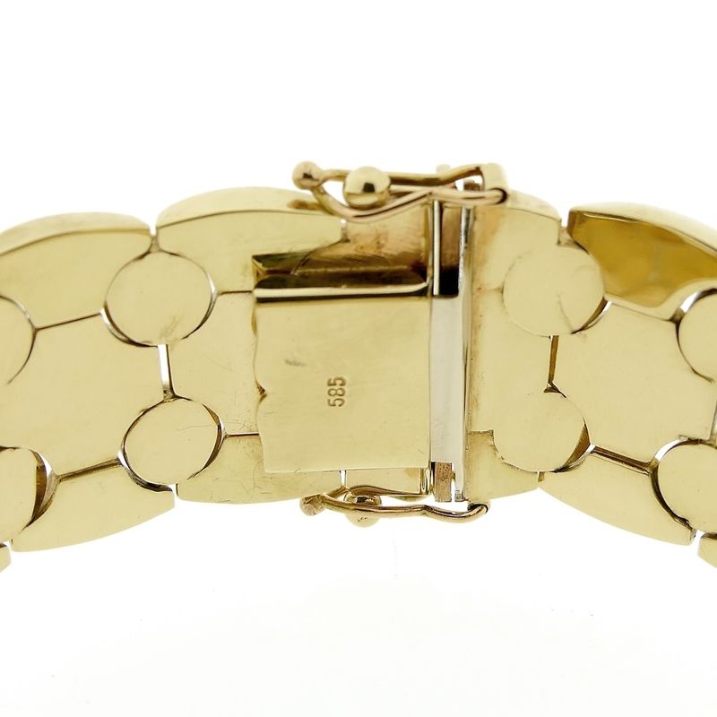 Image 9 of Vintage gold wide link bracelet