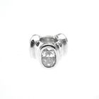 Image 3 of Pandora charm; Silver; Cat's Eye