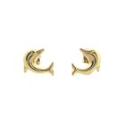 Image 5 of Golden dolphin stud earrings