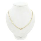 Image 1 of Bicolor Gold Bar Link Necklace with 0.25 ct Diamond; 18K; 46 cm