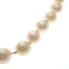 Image 3 of Antique pearl necklace with gold clasp