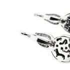 Image 5 of White gold earrings with diamonds; 0.59 ct.