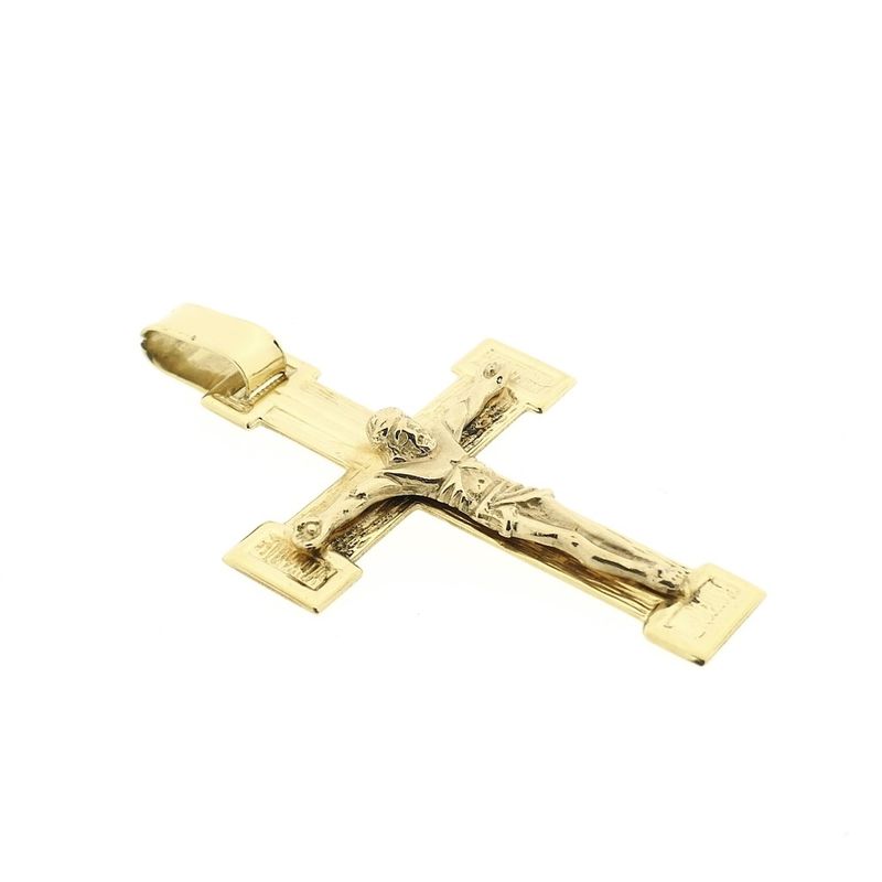 Image 4 of Gold pendant of cross with corpus