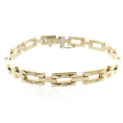 Gold Bismarck link bracelet Image 1 of Gold Bismarck link bracelet