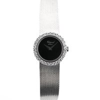 Chopard Geneva Cocktail Watch 2795/1; Vintage 18k white gold women's watch with diamonds