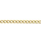 Image 3 of Gold flat gourmet link chain