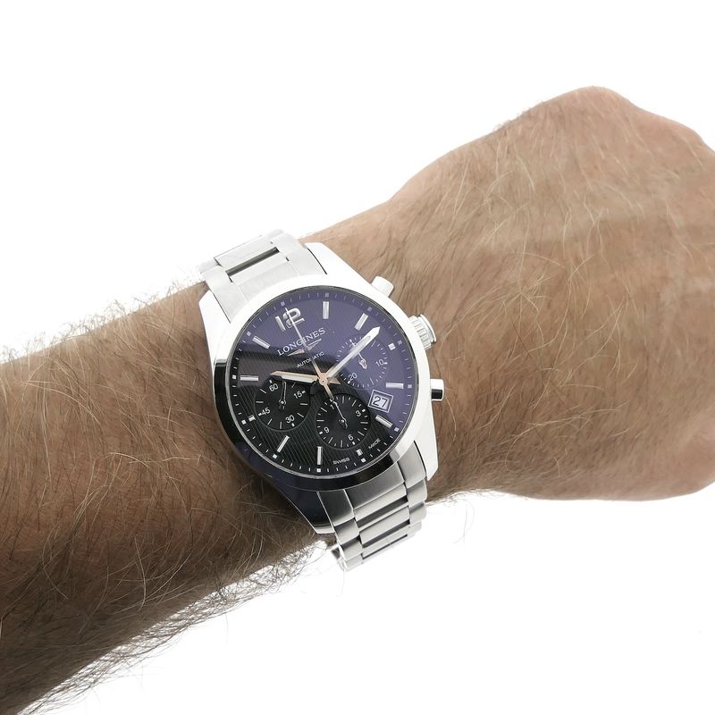 Image 12 of Longines Conquest Classic Chronograph L2.786.4; Automatic men's watch