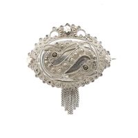 Silver brooch with filigree technique | Vintage/antique