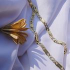 Image 8 of Two-tone gold fantasy link necklace