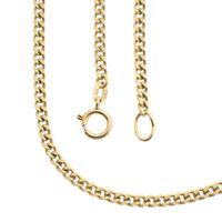 Gold gourmet link chain | 69.5 cm