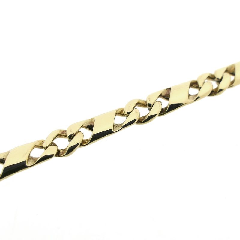 Image 7 of Gold fantasy/gourmet link necklace; Men | 52 cm