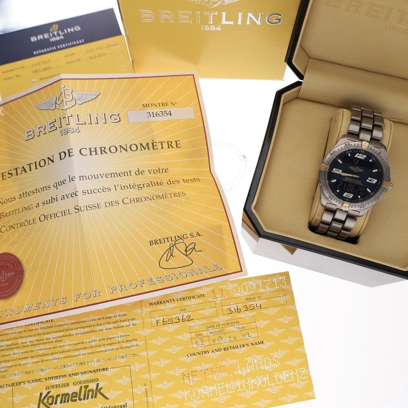 Image 14 of Breitling Aerospace F65362; Pilot's men's watch