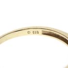 Image 6 of Gold solitaire ring with diamond; 0.03 ct.