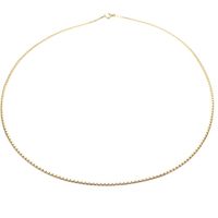 Gold round Venetian link chain