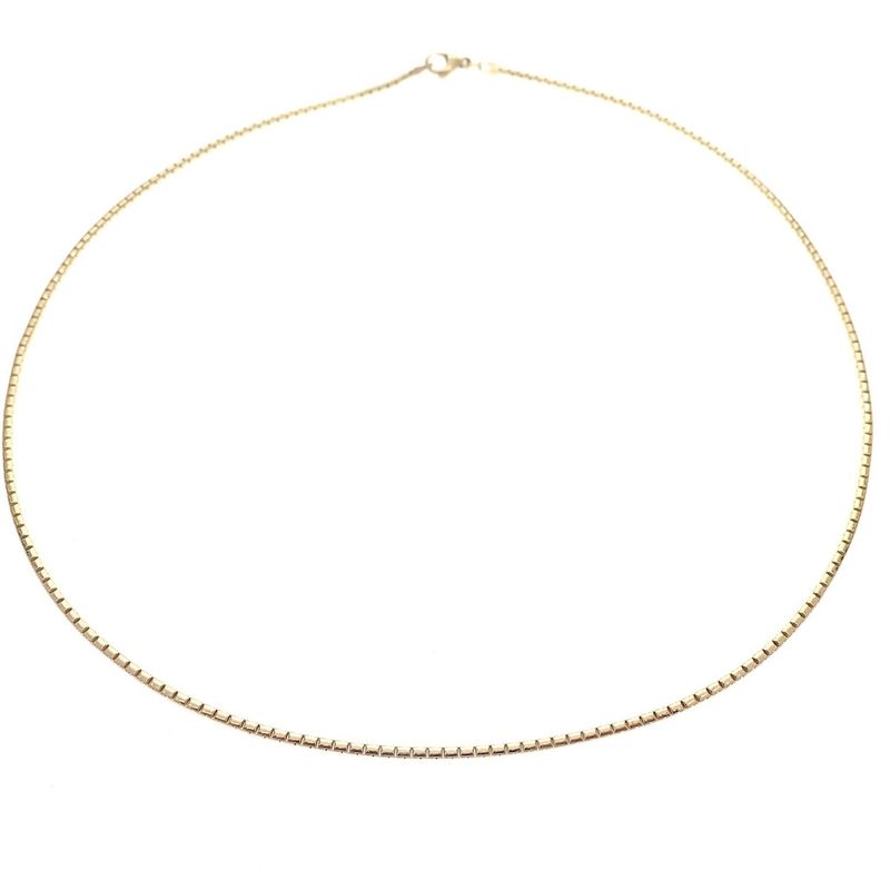 Image 1 of Gold round Venetian link chain