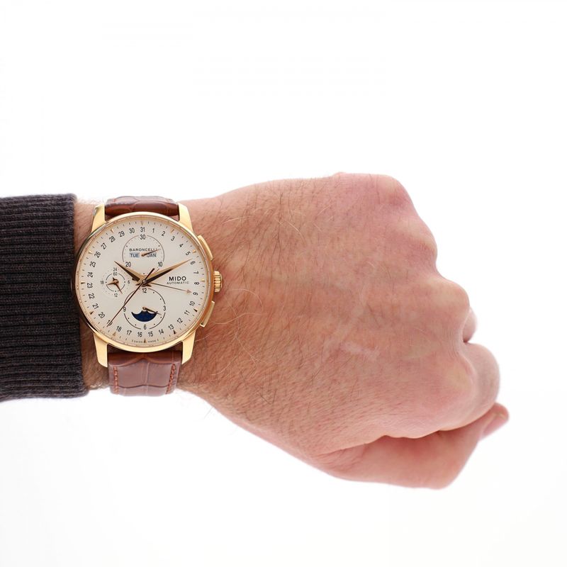 Image 15 of MIDO Baroncelli Day-Date Chronograph M8607.3.M1.42; Automatic Men's Watch