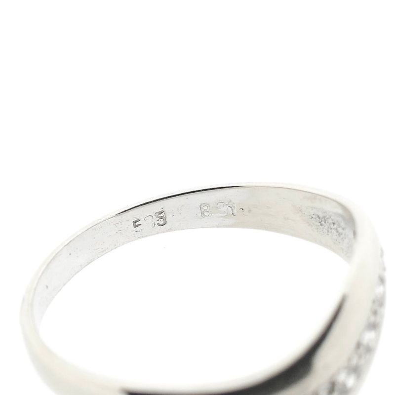 Image 6 of White gold ring with diamonds; 0.14 ct.