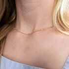 Image 4 of Gold link chain with beads | 40.5 cm