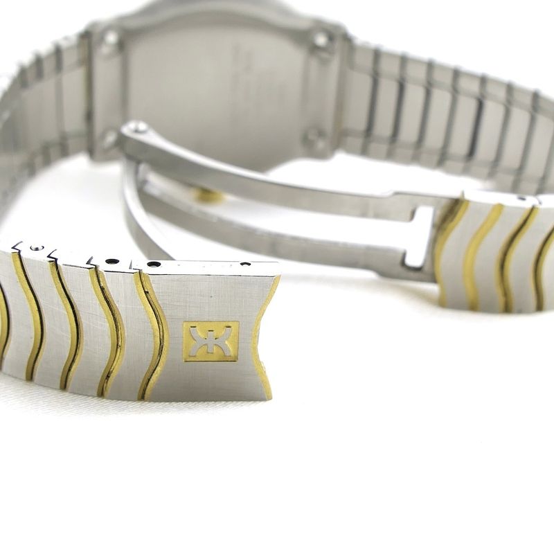 Image 7 of Ebel Wave 'Mother of Pearl'; Gold/steel women's watch with diamonds