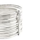 Afbeelding 9 van Vintage zilveren ringenarmband; Ø 69,8 mm 