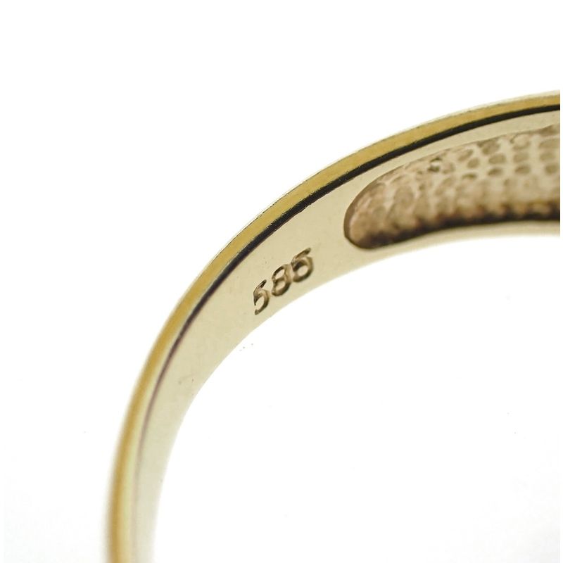 Image 5 of Two-tone gold ring with zirconia