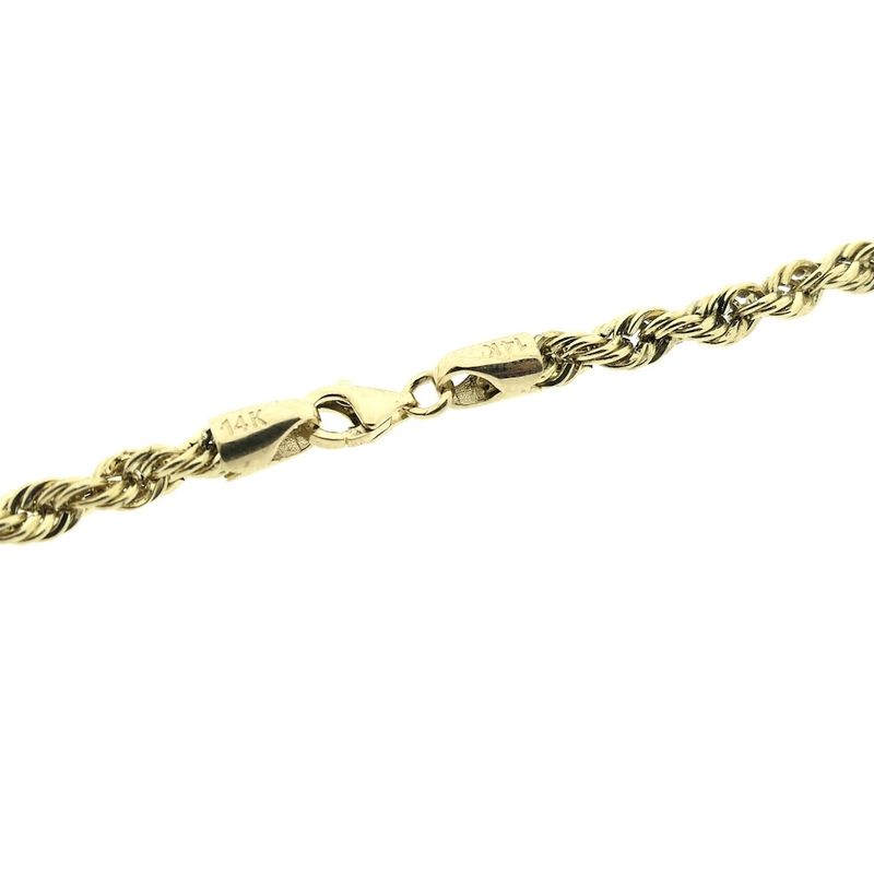 Image 3 of Golden twisted link chain.
