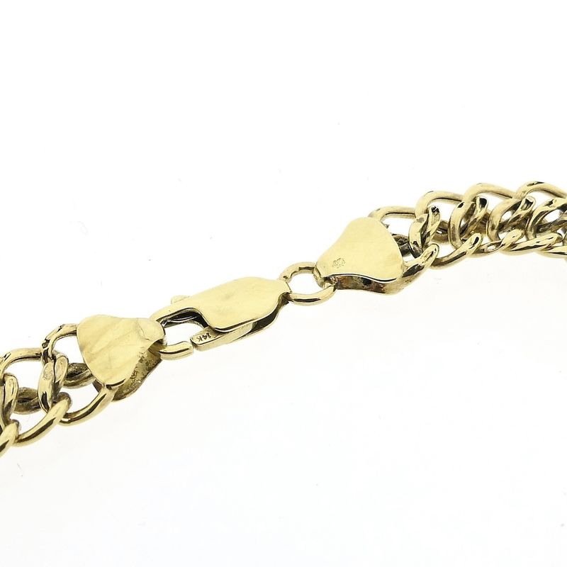 Image 3 of Gold French gourmet link bracelet