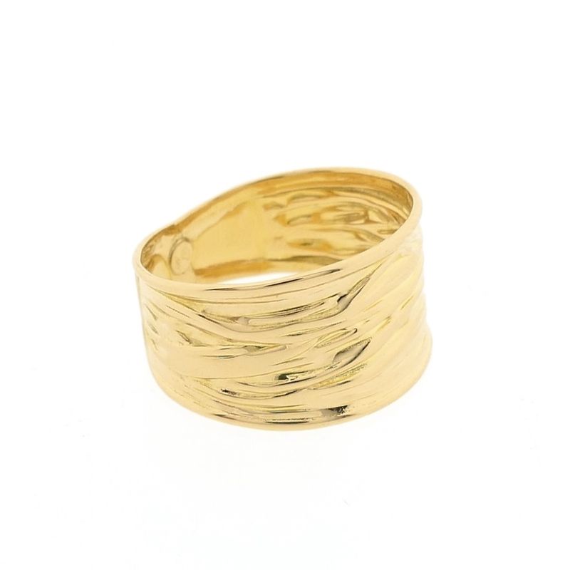 Image 3 of 18 carat gold wide ring