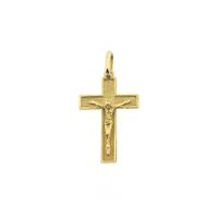 Gold pendant of a cross with corpus