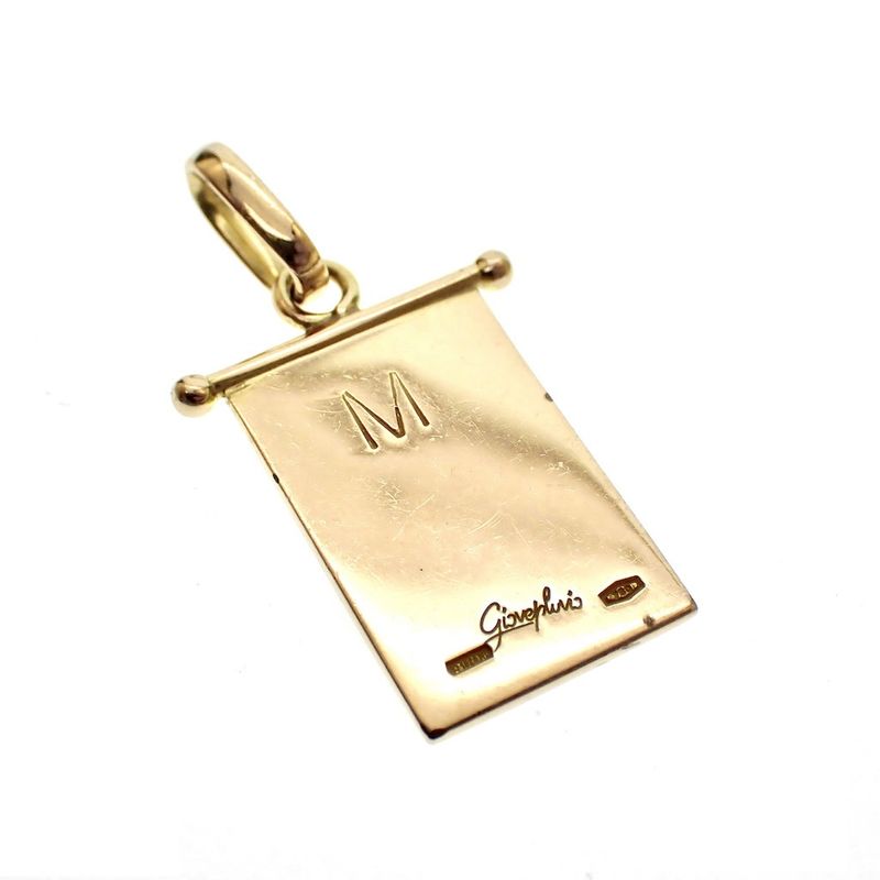 Image 6 of Gold pendant of the Scottish flag; Giove Pluvio