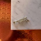 Image 2 of Gold pendant of a trumpet